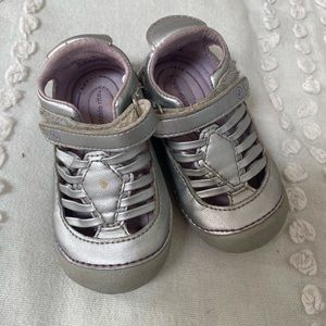 Stride Rite | Silver Hauruche Sandals